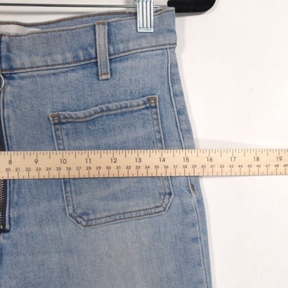 Aritzia DENIM FORUM THE JUST PEACHY STRAIGHT Jeans Size 28 ORGANIC COTTON - Picture 6 of 13